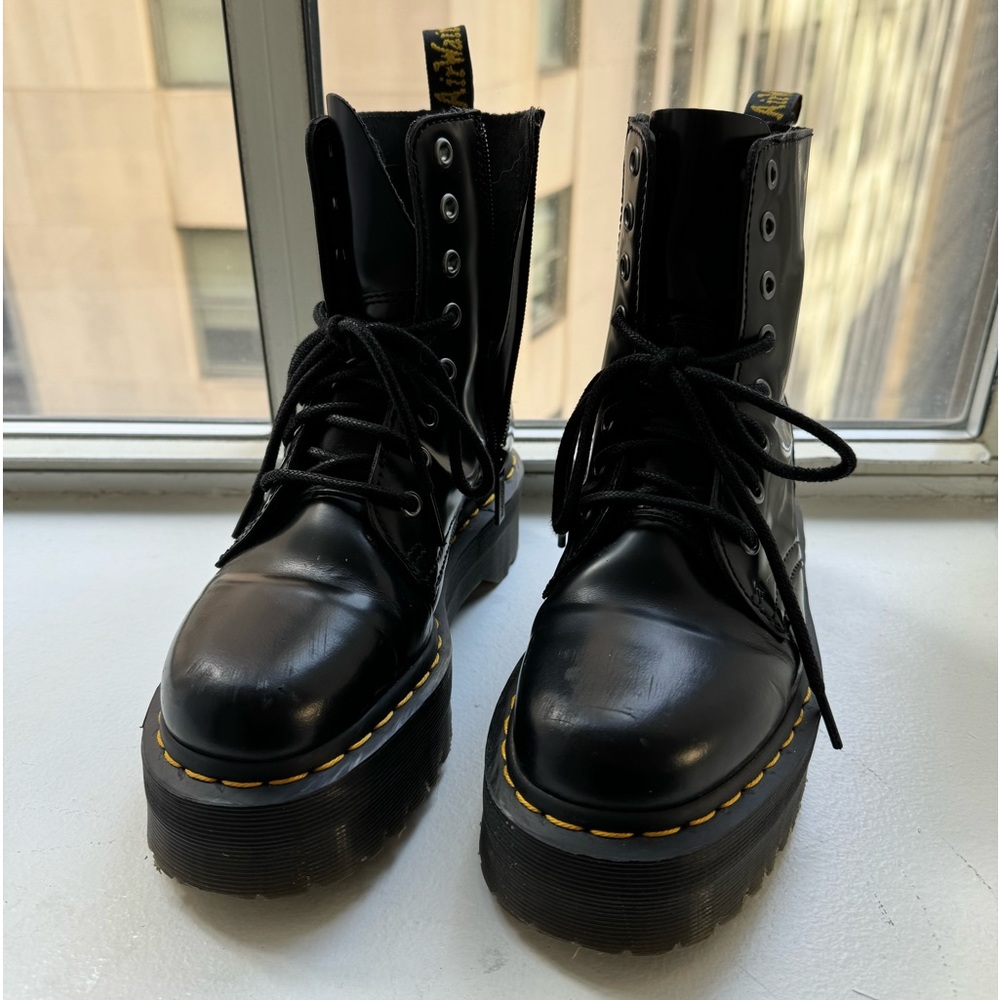 JADON BOOT SMOOTH LEATHER PLATFORMS - US 6